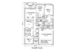 Floor Plan - Main Floor for Cottage House Plan #513-2202 - 3 bed, 2.5 bath