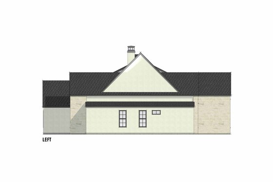 Exterior - Other Elevation for European House Plan #1096-89 - 4 bed, 3 bath