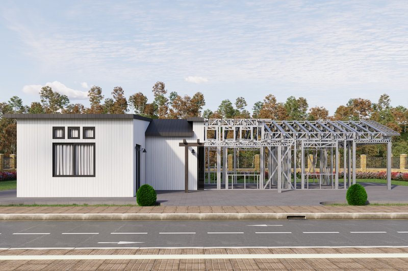 Architectural House Design - Exterior - Other Elevation 1 for Farmhouse House Plan #1106-46 - 3 bed, 2 bath
