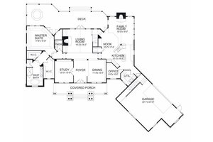 Floor Plan - Main Floor for Traditional House Plan #417-411 - 4 bed, 3.5 bath