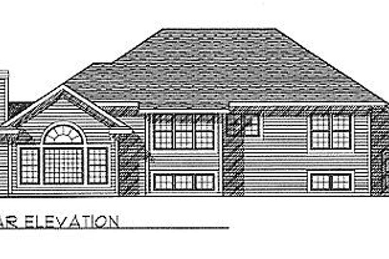 Dream House Plan - Exterior - Rear Elevation for Traditional House Plan #70-230 - 3 bed, 2.5 bath