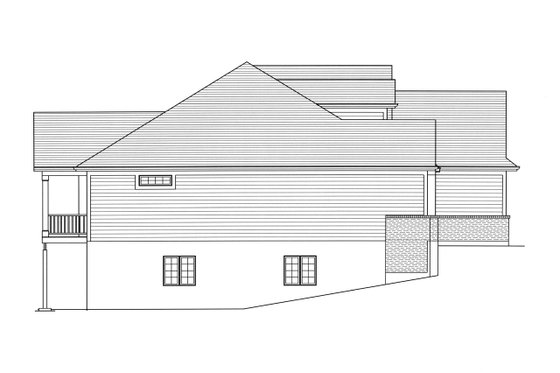 Exterior - Other Elevation 1 for Traditional House Plan #46-894 - 3 bed, 2.5 bath
