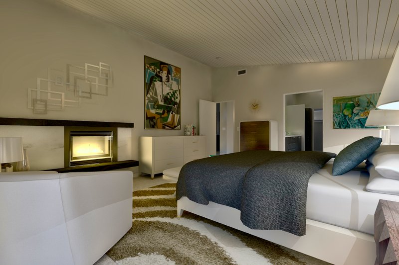 Architectural House Design - Interior - Master Bedroom 1 for Ranch House Plan #489-3 - 4 bed, 2.5 bath