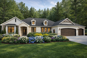 Home Plan - Cottage Exterior - Front Elevation Plan #1111-2