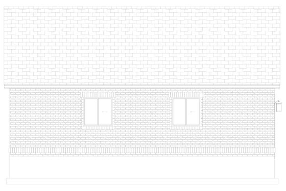 Exterior - Other Elevation 1 for Traditional House Plan #1060-295, 1 bath