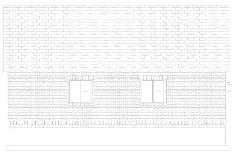House Design - Exterior - Other Elevation 1 for Traditional House Plan #1060-295, 1 bath