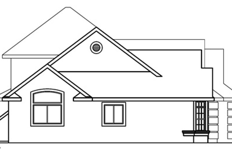 Home Plan - Exterior - Other Elevation for Mediterranean House Plan #124-356 - 3 bed, 2.5 bath