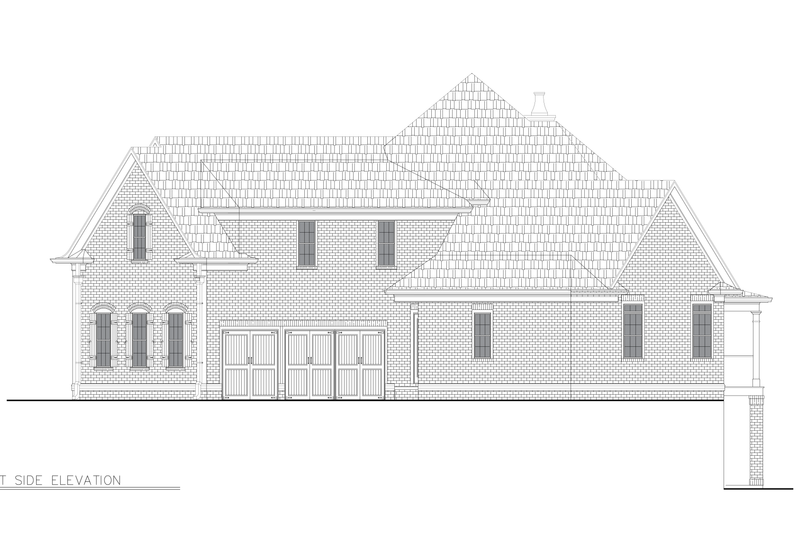 House Design - Exterior - Other Elevation 5 for Traditional House Plan #54-716 - 4 bed, 3 bath