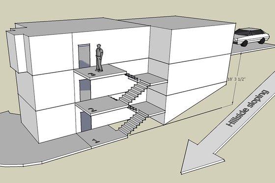 Exterior - Other Elevation 2 for Modern House Plan #902-4 - 4 bed, 4 bath