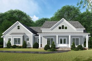 Country Exterior - Front Elevation Plan #923-132