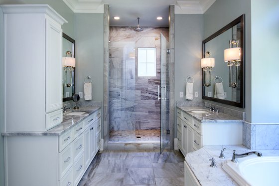 Interior - Master Bathroom for European House Plan #929-855 - 5 bed, 4 bath