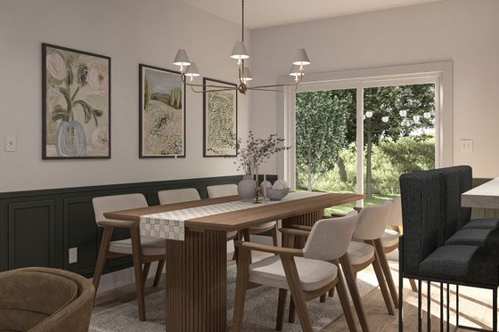 Interior - Dining Room for Farmhouse House Plan #455-248 - 3 bed, 2 bath