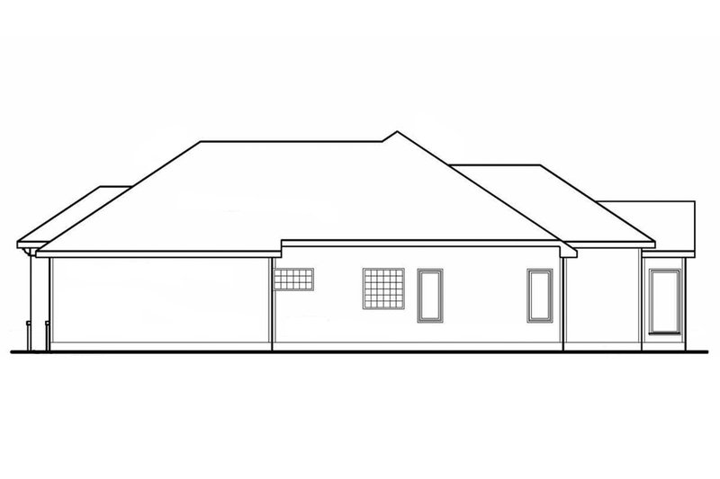 Dream House Plan - Right Side Elevation