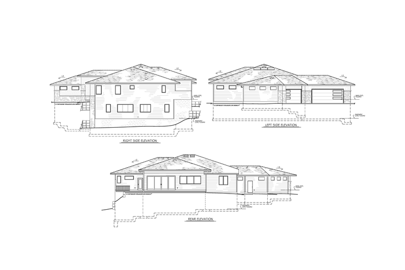 Architectural House Design - Exterior - Other Elevation 2 for Modern House Plan #1122-11 - 2 bed, 3 bath