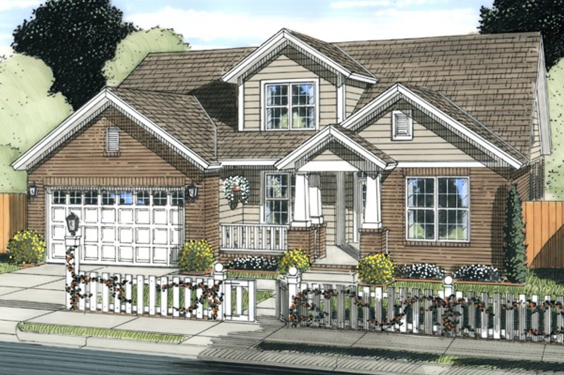 House Plan Design - Traditional Exterior - Front Elevation Plan #513-2061