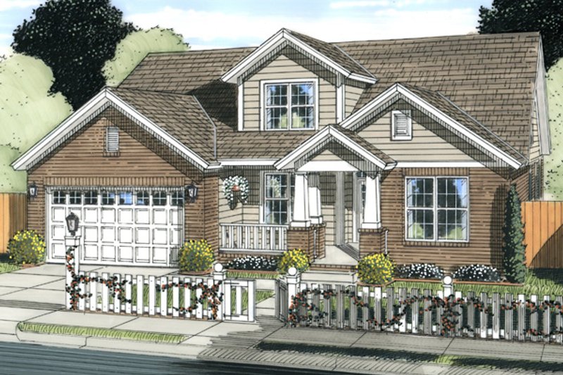 Dream House Plan - Traditional Exterior - Front Elevation Plan #513-2061