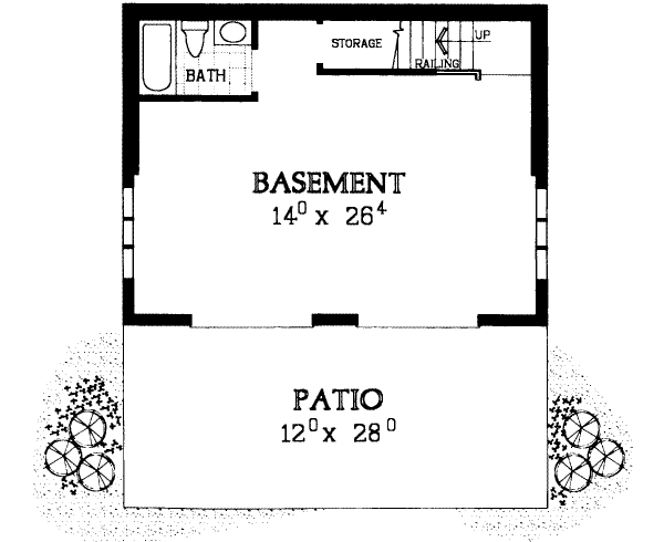 House Blueprint - Modern Floor Plan - Lower Floor Plan #72-477