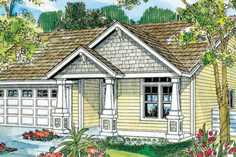 Dream House Plan - Craftsman Exterior - Front Elevation Plan #124-747