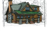 Cottage Style House Plan - 3 Beds 2.5 Baths 1510 Sq/Ft Plan #921-2 Exterior 