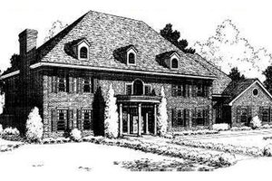 Southern Exterior - Front Elevation Plan #310-171