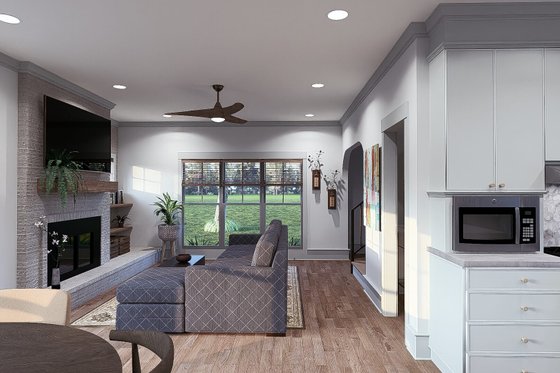 Interior - Family Room 2 for European House Plan #923-285 - 3 bed, 2.5 bath