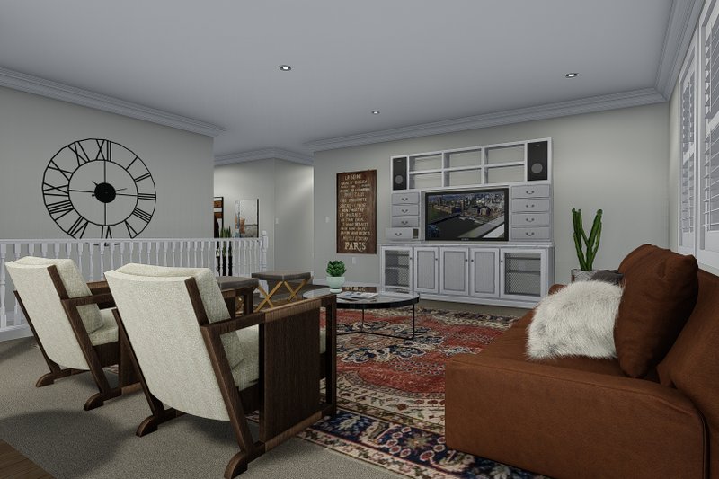 House Design - Interior - Family Room 2 for Traditional House Plan #1060-67 - 3 bed, 2 bath