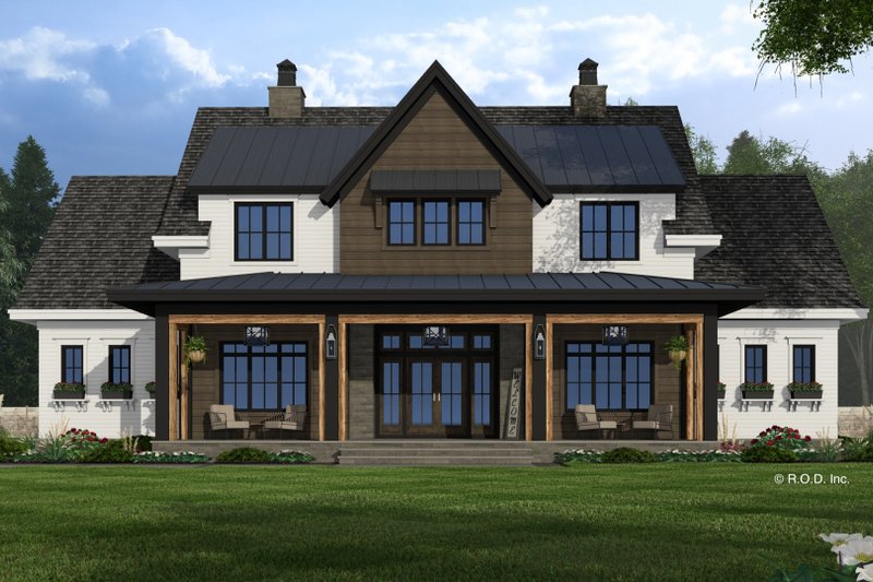 Home Plan - Exterior - Front Elevation 3 for Farmhouse House Plan #51-1254 - 5 bed, 4.5 bath