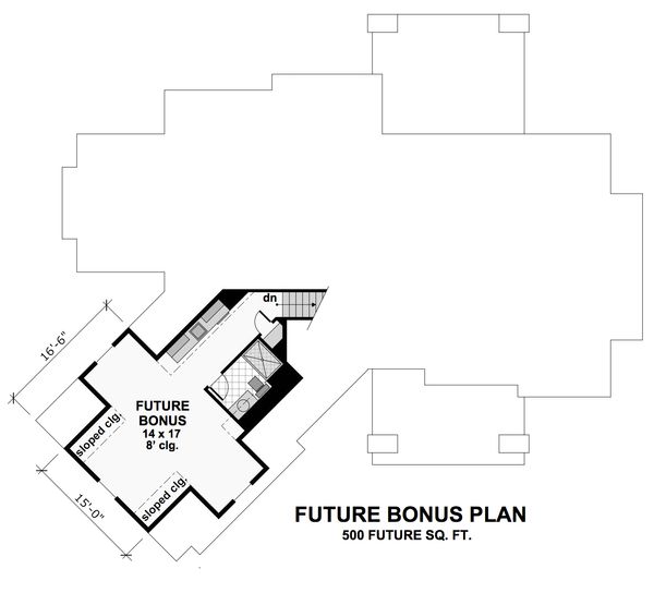 Architectural House Design - Craftsman Floor Plan - Upper Floor Plan #51-571