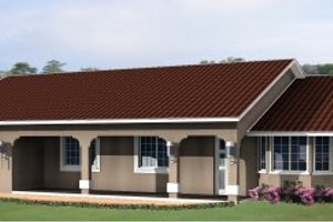 Home Plan - Adobe / Southwestern Exterior - Front Elevation Plan #1-223