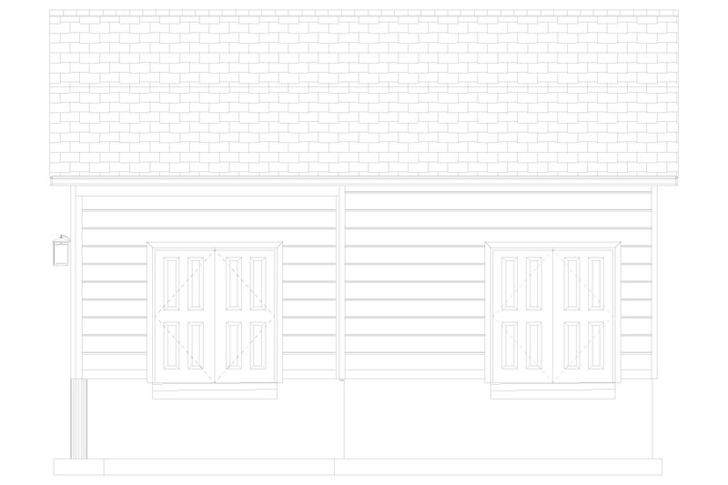 Architectural House Design - Exterior - Other Elevation 2 for Barndominium House Plan #1060-342, 0 bath