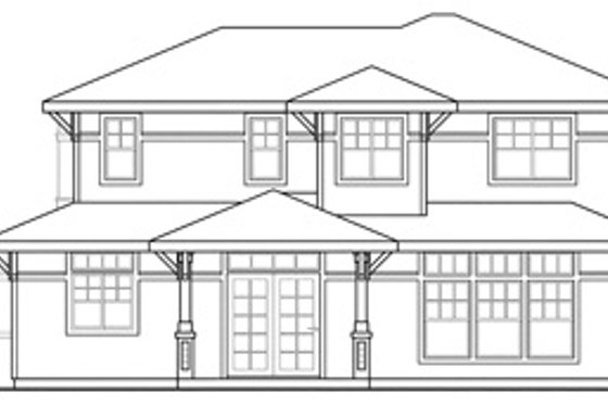 Exterior - Other Elevation 1 for Traditional House Plan #124-465 - 3 bed, 3 bath