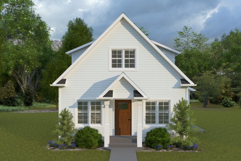 House Blueprint - Farmhouse Exterior - Front Elevation Plan #1060-301