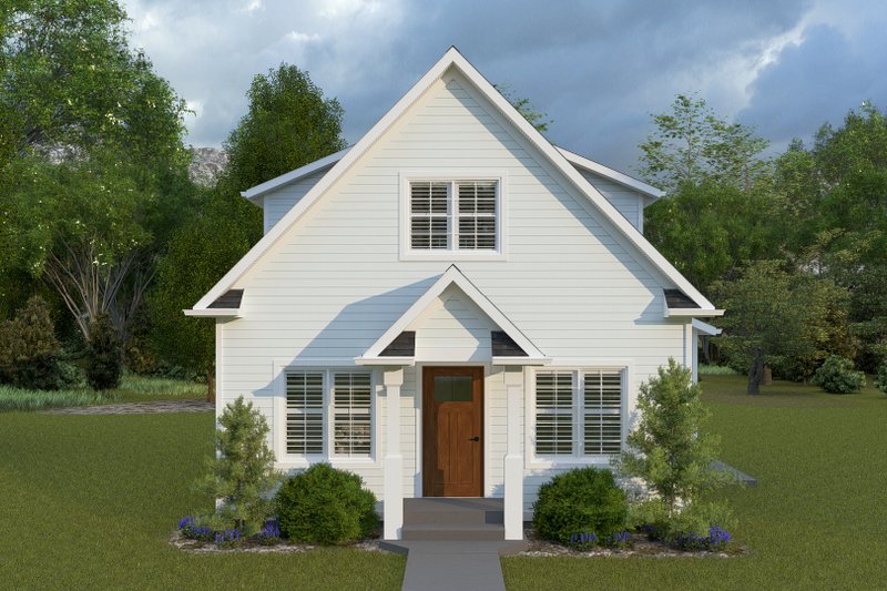 Dream House Plan - Farmhouse Exterior - Front Elevation Plan #1060-301