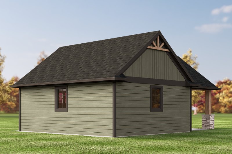 House Design - Exterior - Other Elevation 1 for Country House Plan #1064-365, 0 bath