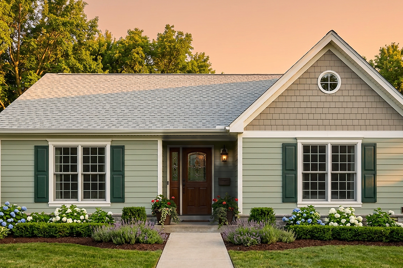 Home Plan - Exterior - Front Elevation 2 for Ranch House Plan #30-212 - 3 bed, 2 bath