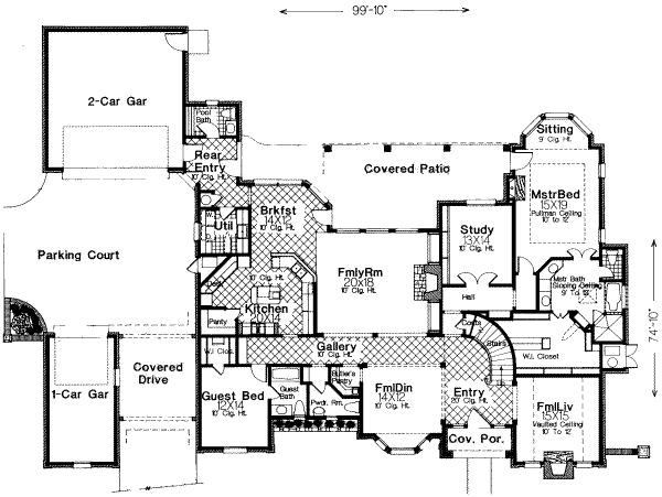 European Floor Plan - Main Floor Plan #310-211