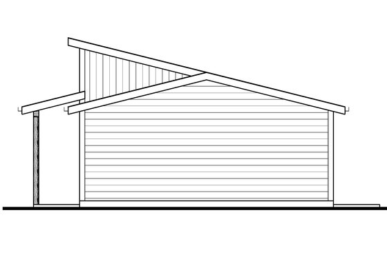 Exterior - Other Elevation 1 for Modern House Plan #1073-47 - 1 bed, 1 bath
