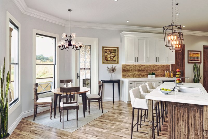 Architectural House Design - Interior - Kitchen for Ranch House Plan #54-464 - 3 bed, 2 bath