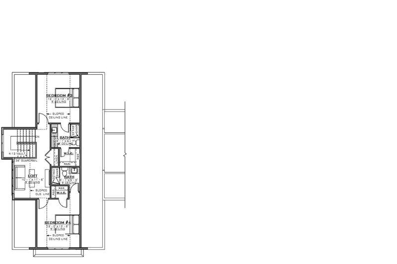 Dream House Plan - Floor Plan - Upper Floor for Farmhouse House Plan #1086-22 - 4 bed, 4.5 bath