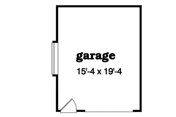 Floor Plan - Main Floor for Traditional House Plan #47-489, 0 bath