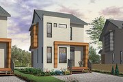 Contemporary Style House Plan - 3 Beds 1.5 Baths 1210 Sq/Ft Plan #23-2612 