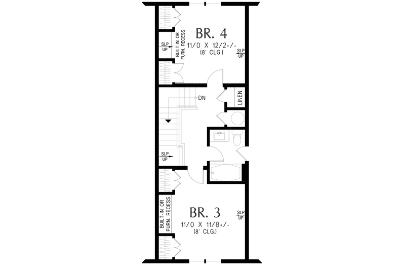 Home Plan - Floor Plan - Upper Floor for Traditional House Plan #48-1231 - 4 bed, 3 bath