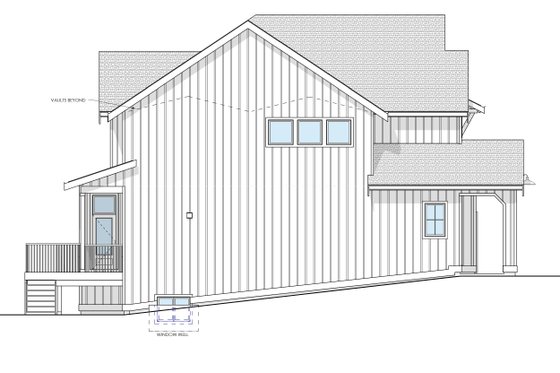 Exterior - Other Elevation for Farmhouse House Plan #1114-3 - 3 bed, 2 bath