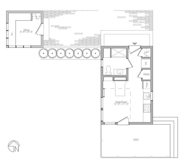 Modern Floor Plan - Main Floor Plan #914-4