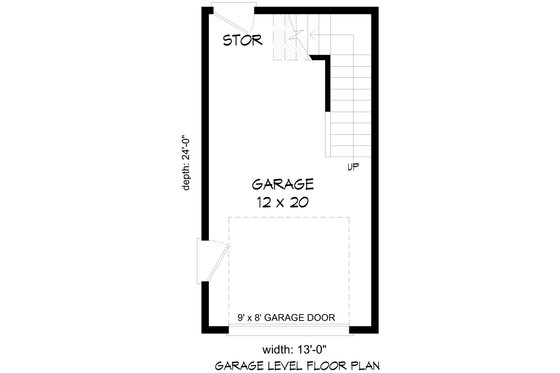 Floor Plan - Main Floor for Southern House Plan #932-1071, 0 bath
