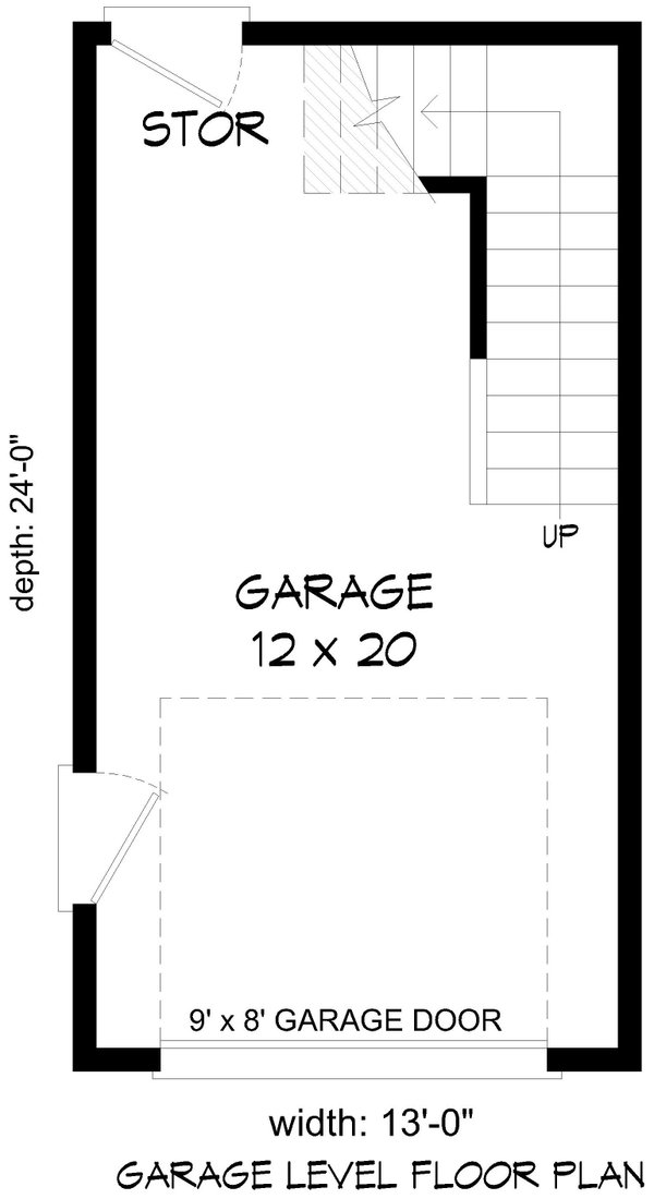 Southern Floor Plan - Main Floor Plan #932-1071