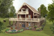 Cottage Style House Plan - 3 Beds 2 Baths 1592 Sq/Ft Plan #56-625 