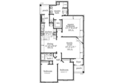 Mediterranean Style House Plan - 3 Beds 2 Baths 1490 Sq/Ft Plan #69-120 