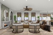 Mediterranean Style House Plan - 4 Beds 3.5 Baths 2987 Sq/Ft Plan #455-566 