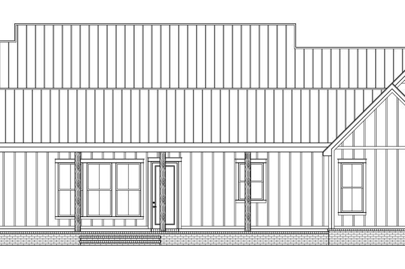 House Design - Exterior - Rear Elevation for Farmhouse House Plan #1074-110 - 4 bed, 3.5 bath
